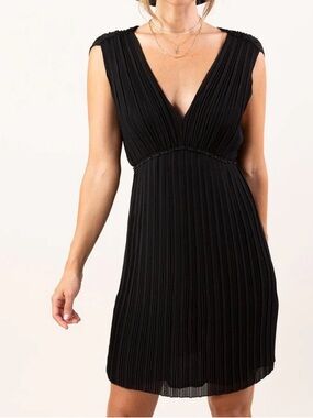 Daily Look Little Black Dress V-Neck Mini Dress